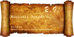 Rosivall István névjegykártya